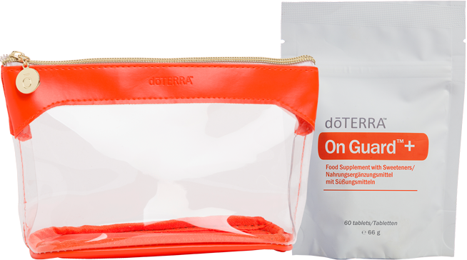 on guard chewable tablets and travel bag